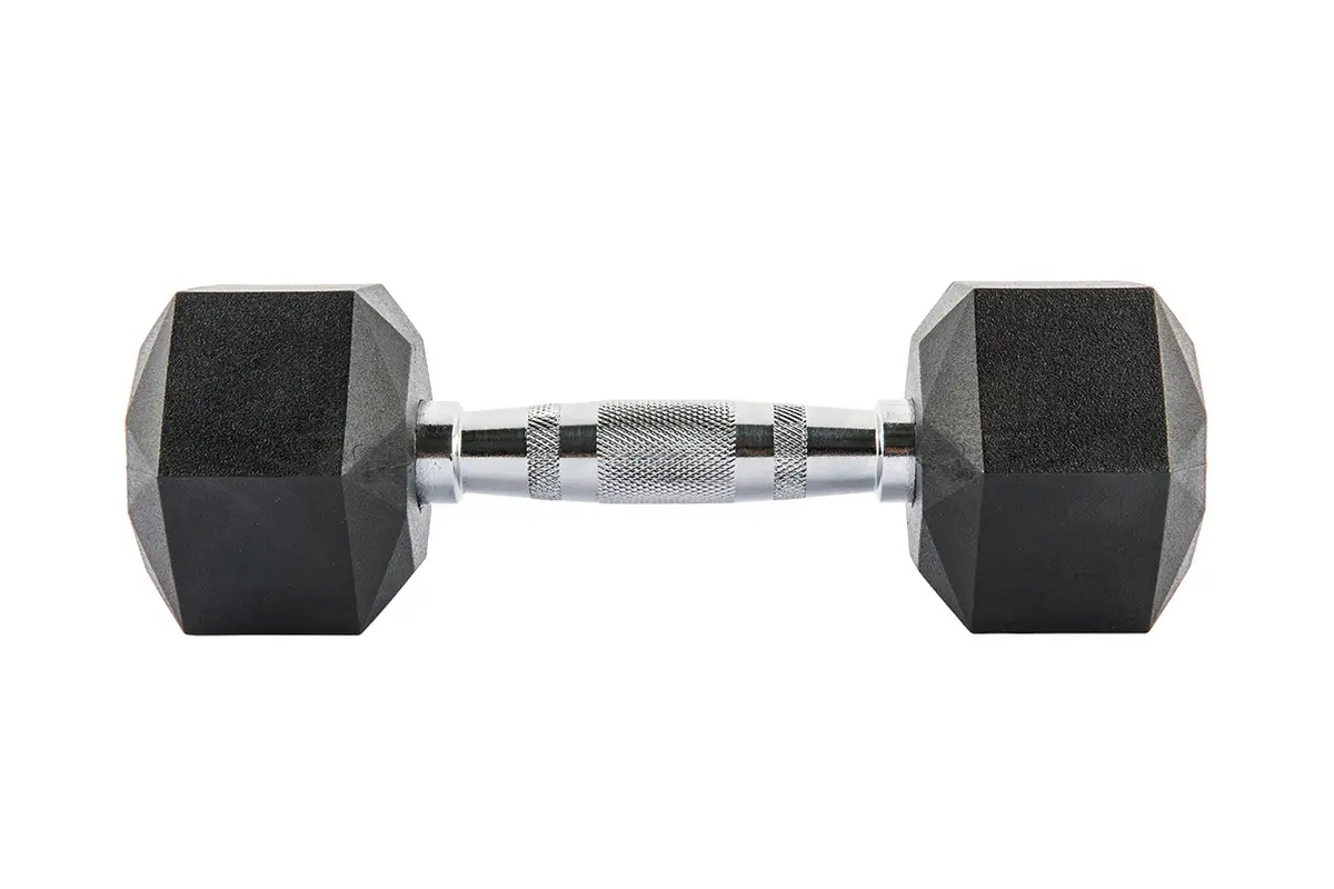 Комплект обрезиненных октагональных гантелей 10 пар от 2,5 до 25кг UFC Octagon Dumbbell UHA-75538-84