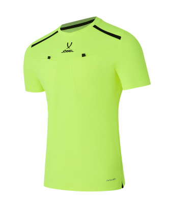Футболка судейская Jogel DIVISION PerFormDRY Referee Tee, желтый неон