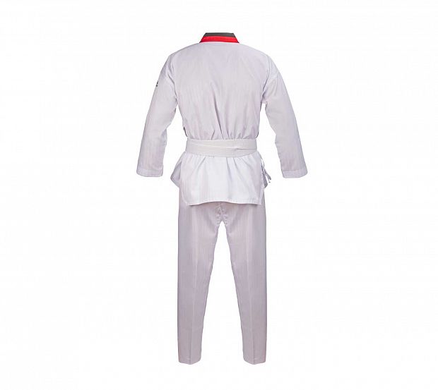 Добок для тхэквондо Adidas WT Adi-Start adiTS01 белый с красно-черным воротником