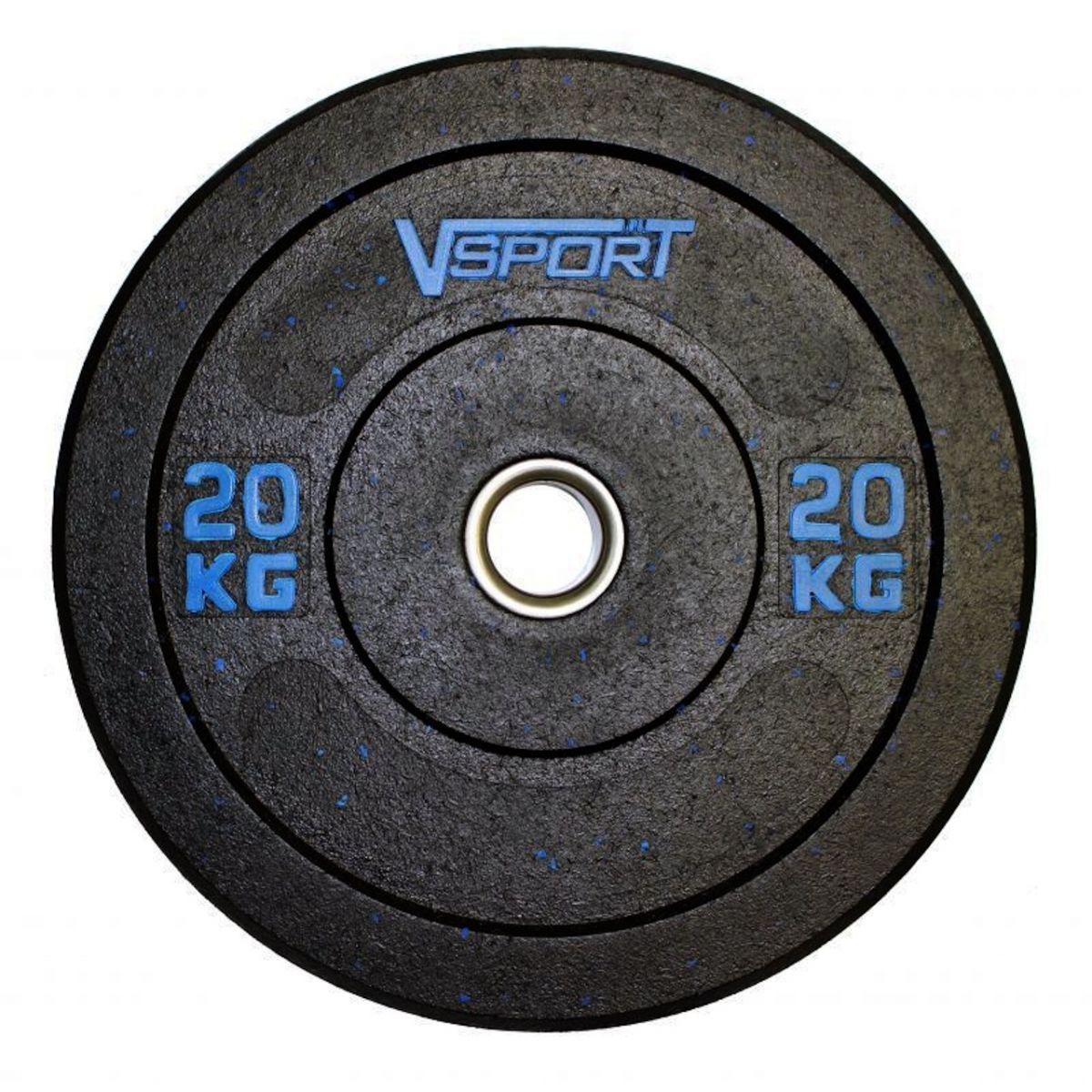 Диск бамперный 20кг V-Sport FTX-1037-20 черный