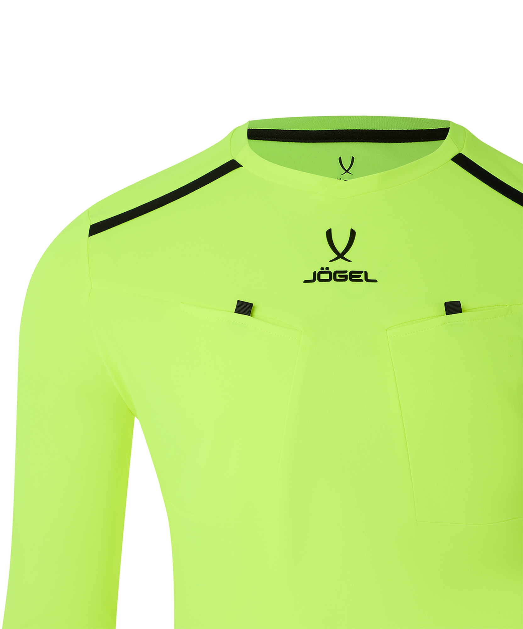 Футболка судейская с длинным рукавом Jogel DIVISION PerFormDRY Referee LS Tee, желтый неон