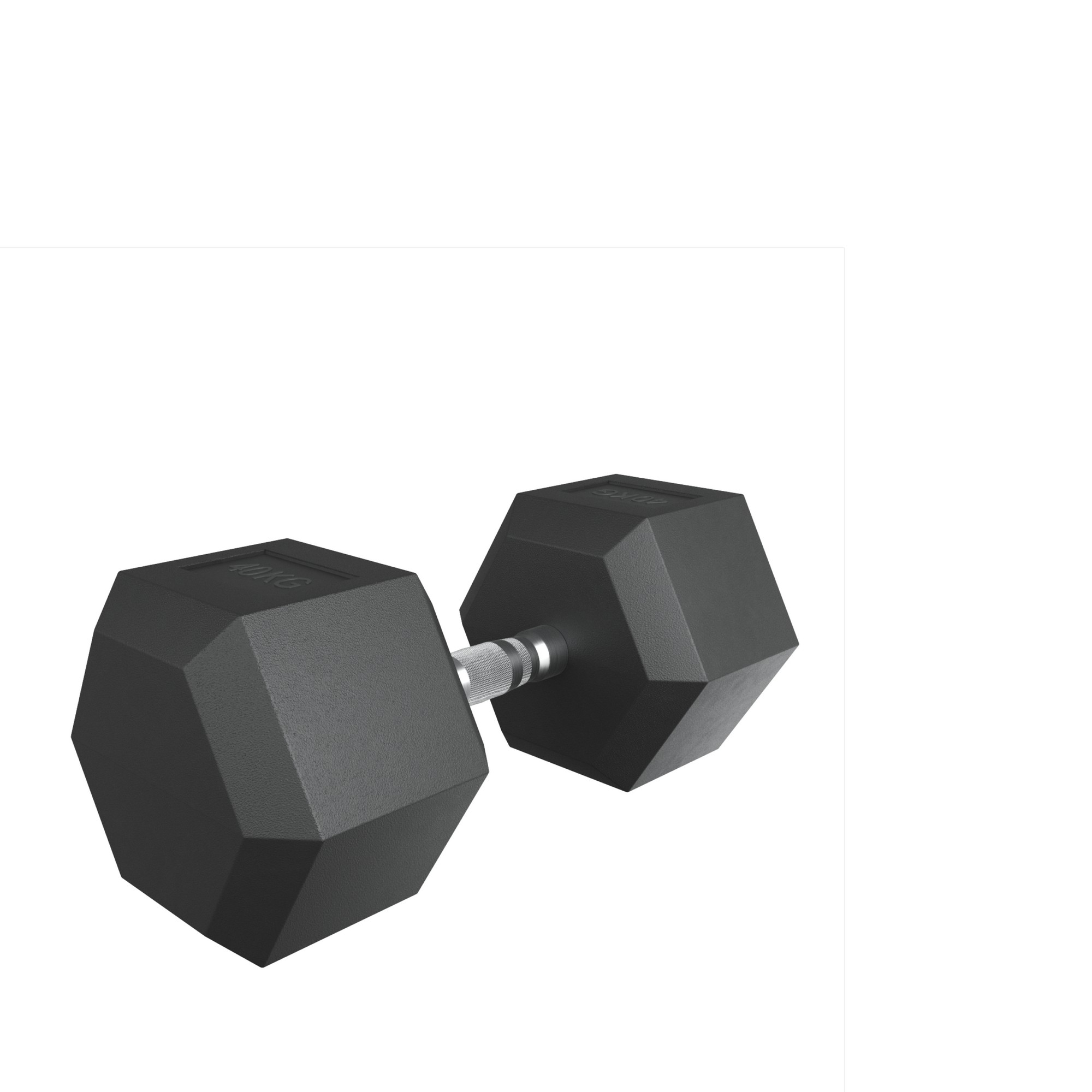 Гантель гексагональная обрезиненная 40 кг UnixFit DBHEX40