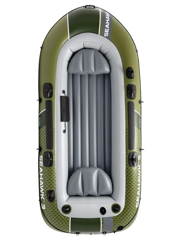 Надувная лодка Seahawk 3 295х137х43см, алюм.вёсла 137см, насос 68614, до 360кг Intex 66333