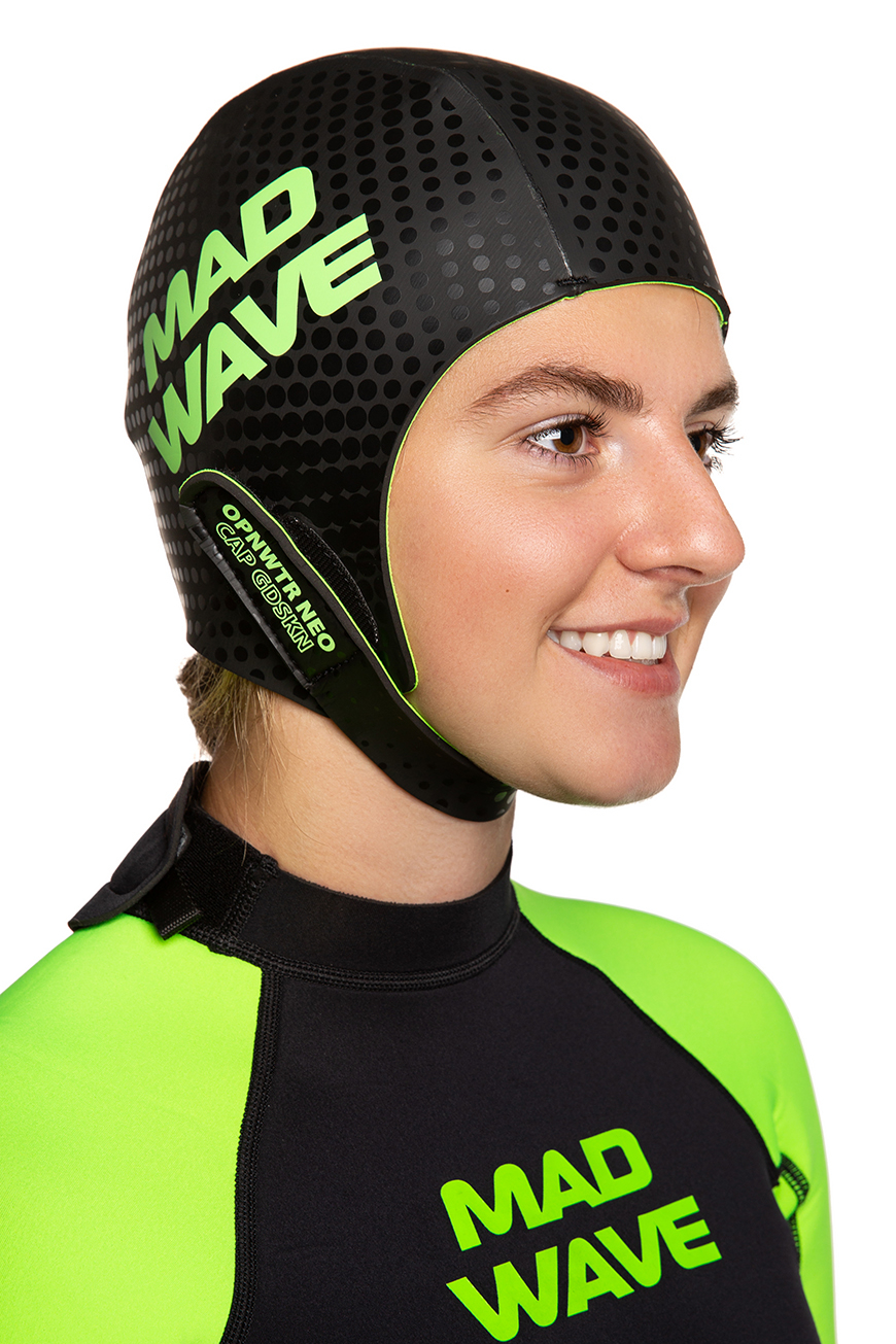 Шапка неопреновая Mad Wave OPNWTR Neo cap GDSKN M2042 08 3 10W Зеленый