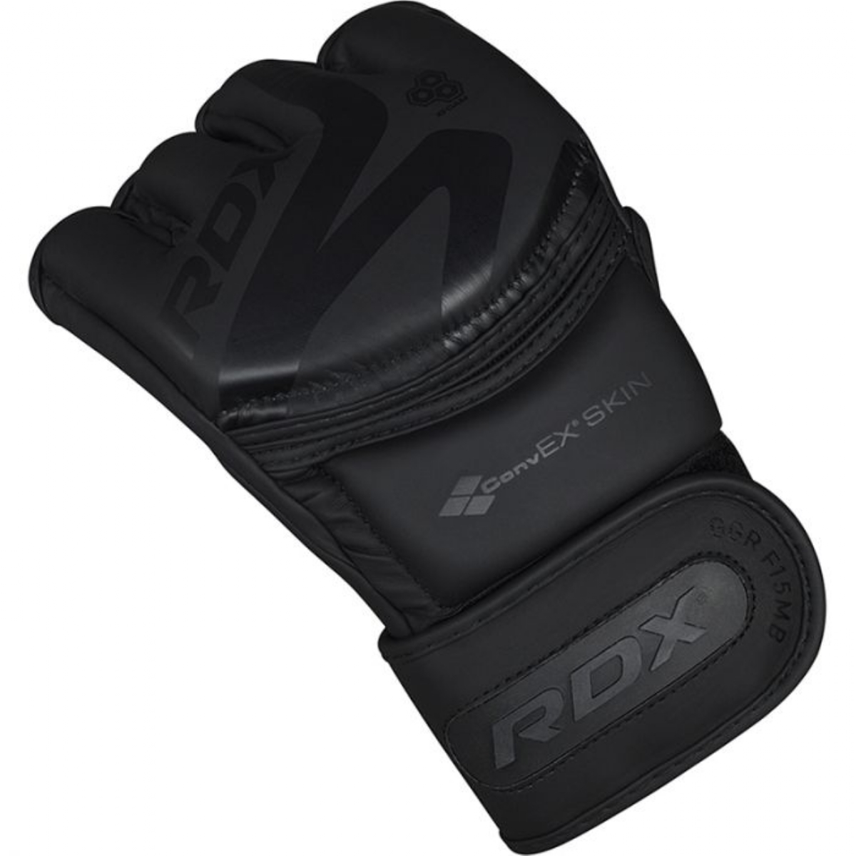 Перчатки тренировочные RDX Grappling F15 GGR-F15MB черный матовый