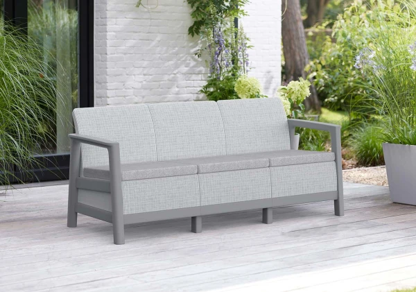 Комплект мебели Сканди (Scandi Linea 3 Seater Set ) пепельно-серый