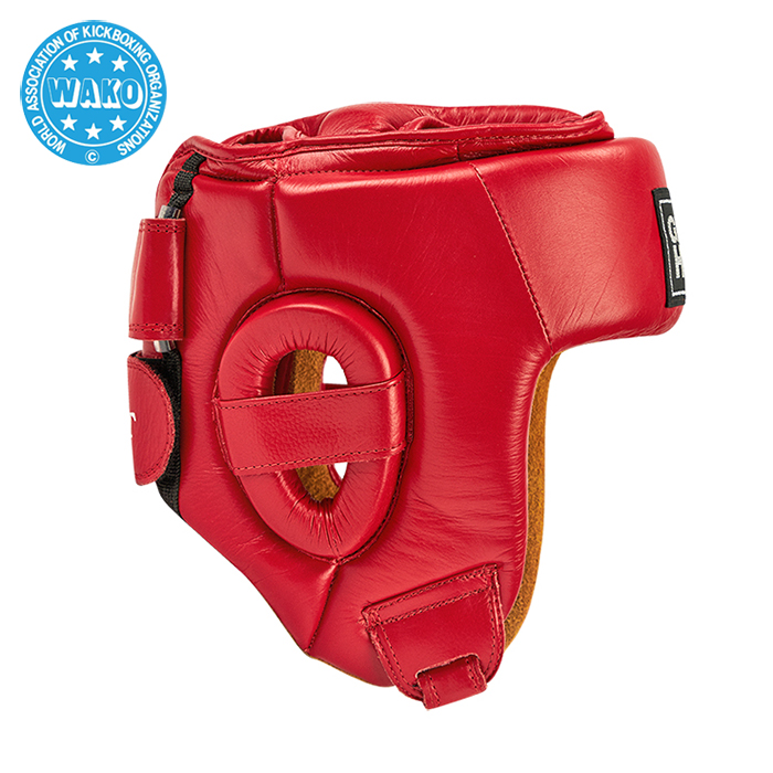 Кикбоксерский шлем Green Hill Best WAKO Approved HGB-4016w, красный