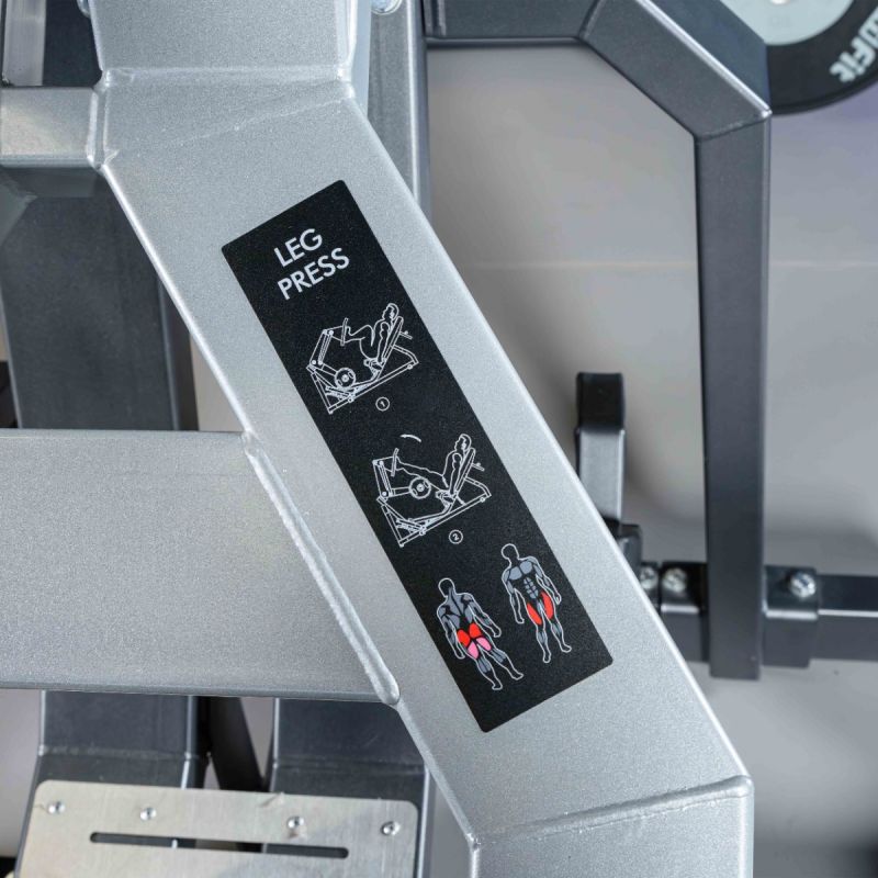 Жим ногами DHZ D950 с серыми рычагами