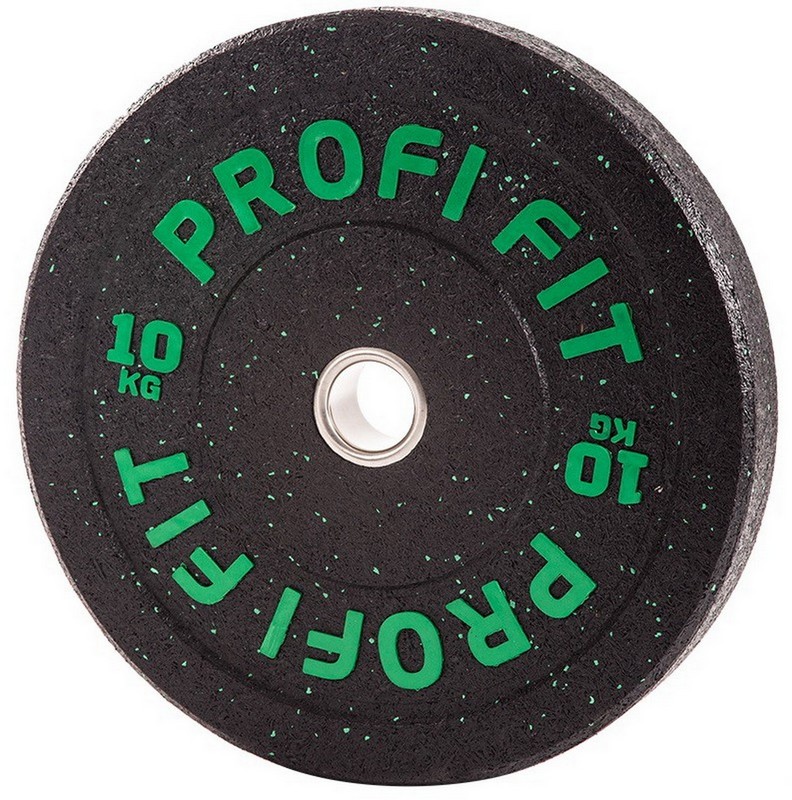 Диск для штанги Hi-Temp с цветными вкраплениями, d51 10кг Profi-Fit