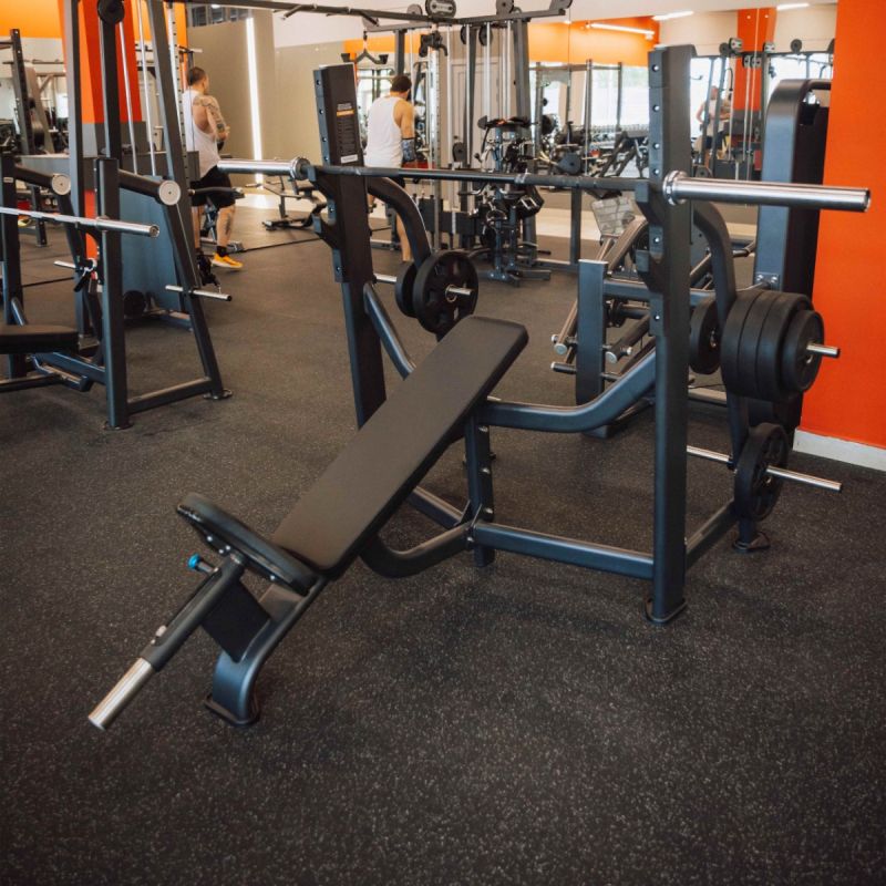 Скамья – стойка для жима под углом DHZ E7042 | Premium Fitness