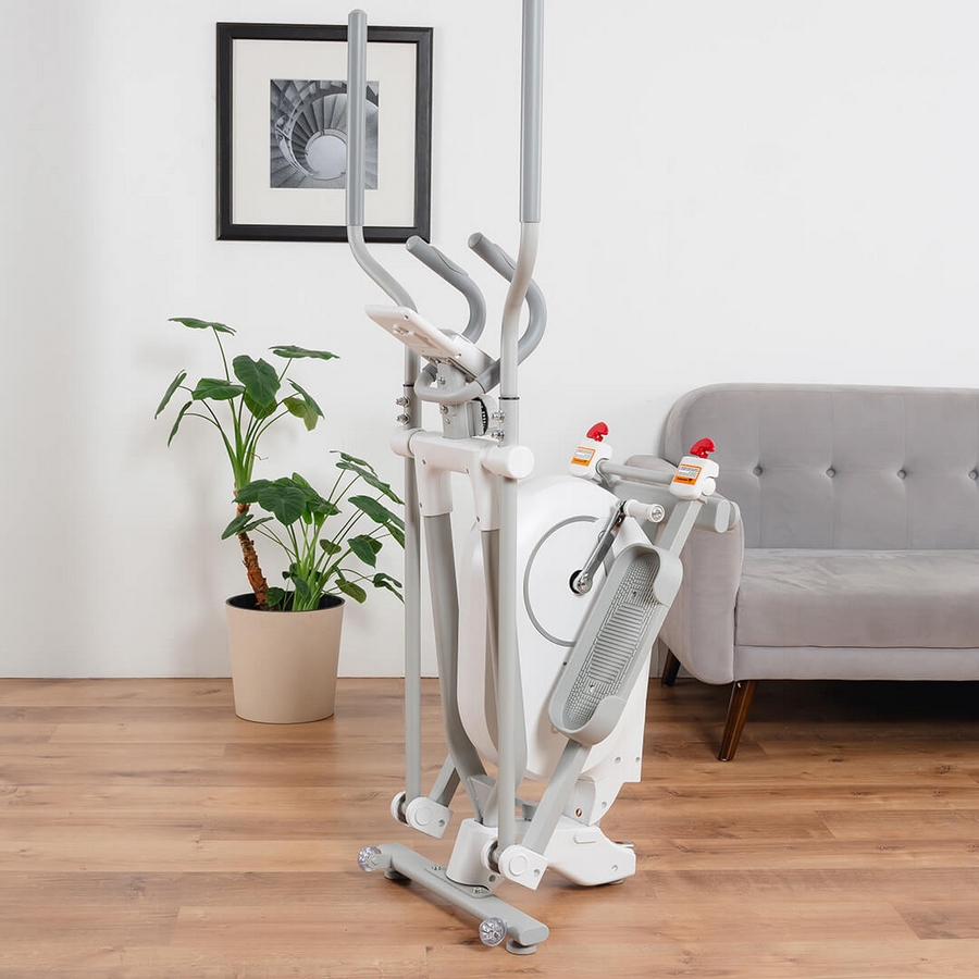 Складной эллиптический тренажер GENAU SpaceCompact Trainer M White