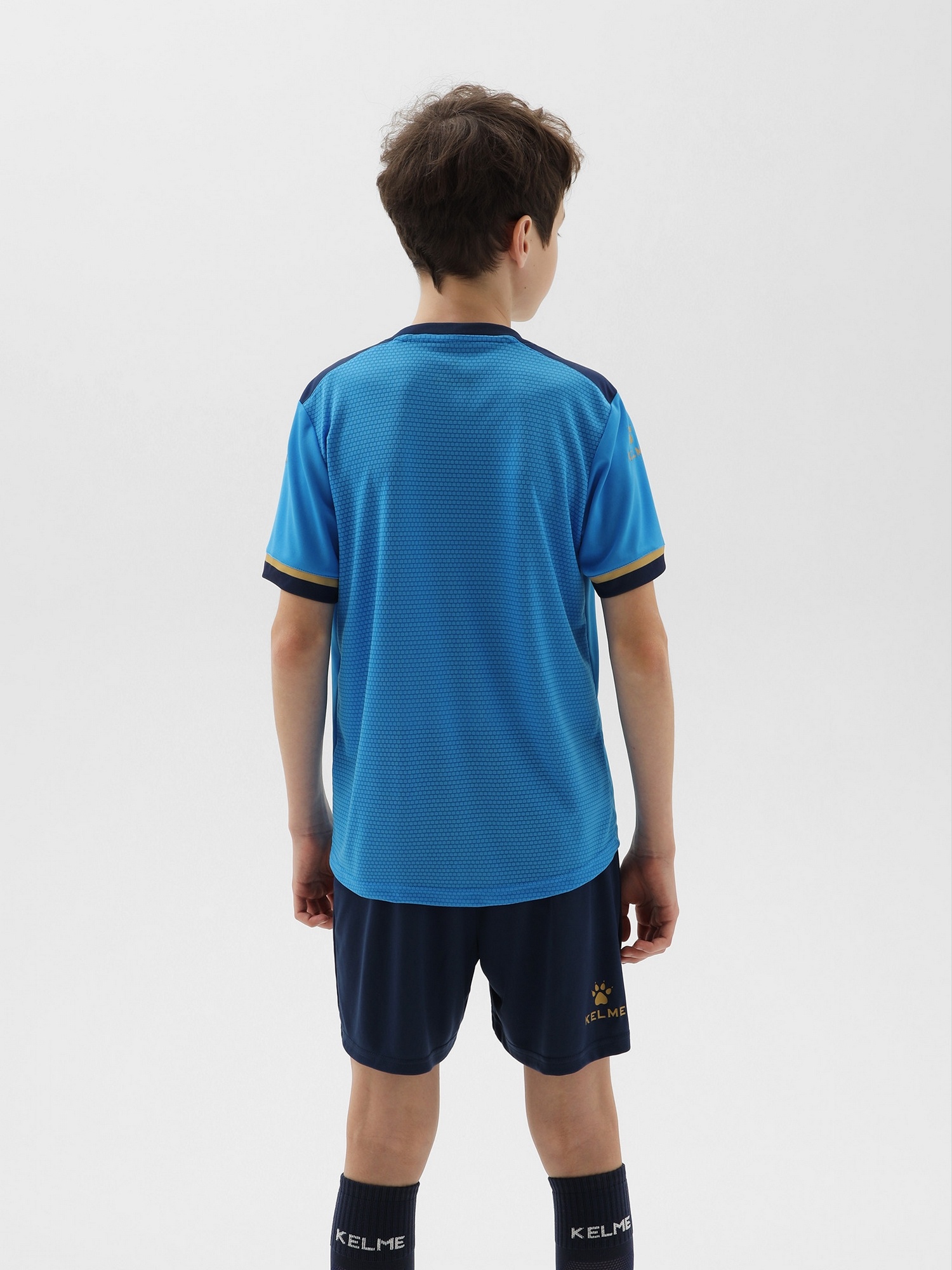 Детская футбольная форма Kelme Football Suit 8351ZB3158-996 Light Blue\Dark Blue