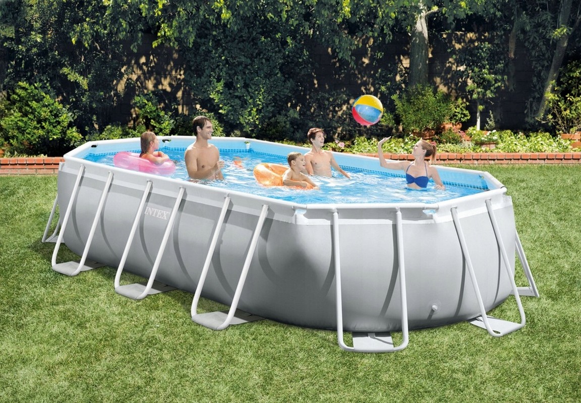 Каркасный бассейн овальный 503х274х122cм Intex Prism Frame Oval 26796