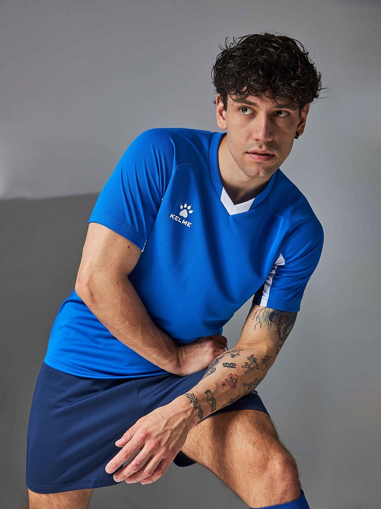 Футбольная форма Kelme Short-Sleeved Football Suit 8251ZB1002-481 Blue\Dark Blue
