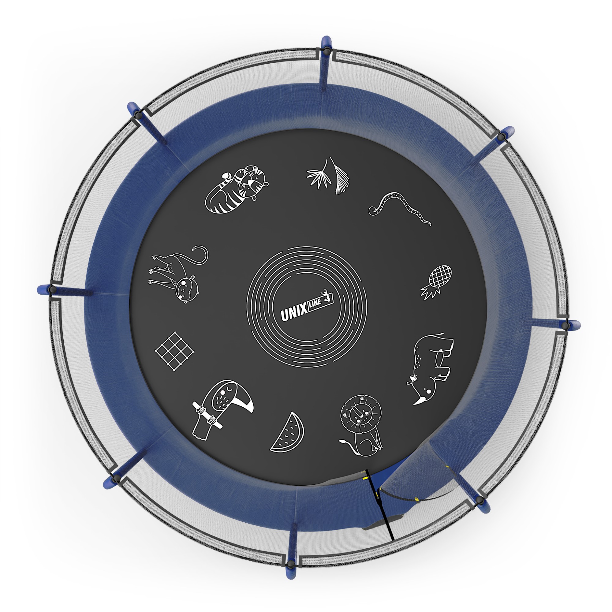 Батут Unix Line Supreme Game 12FT 366 см (blue)