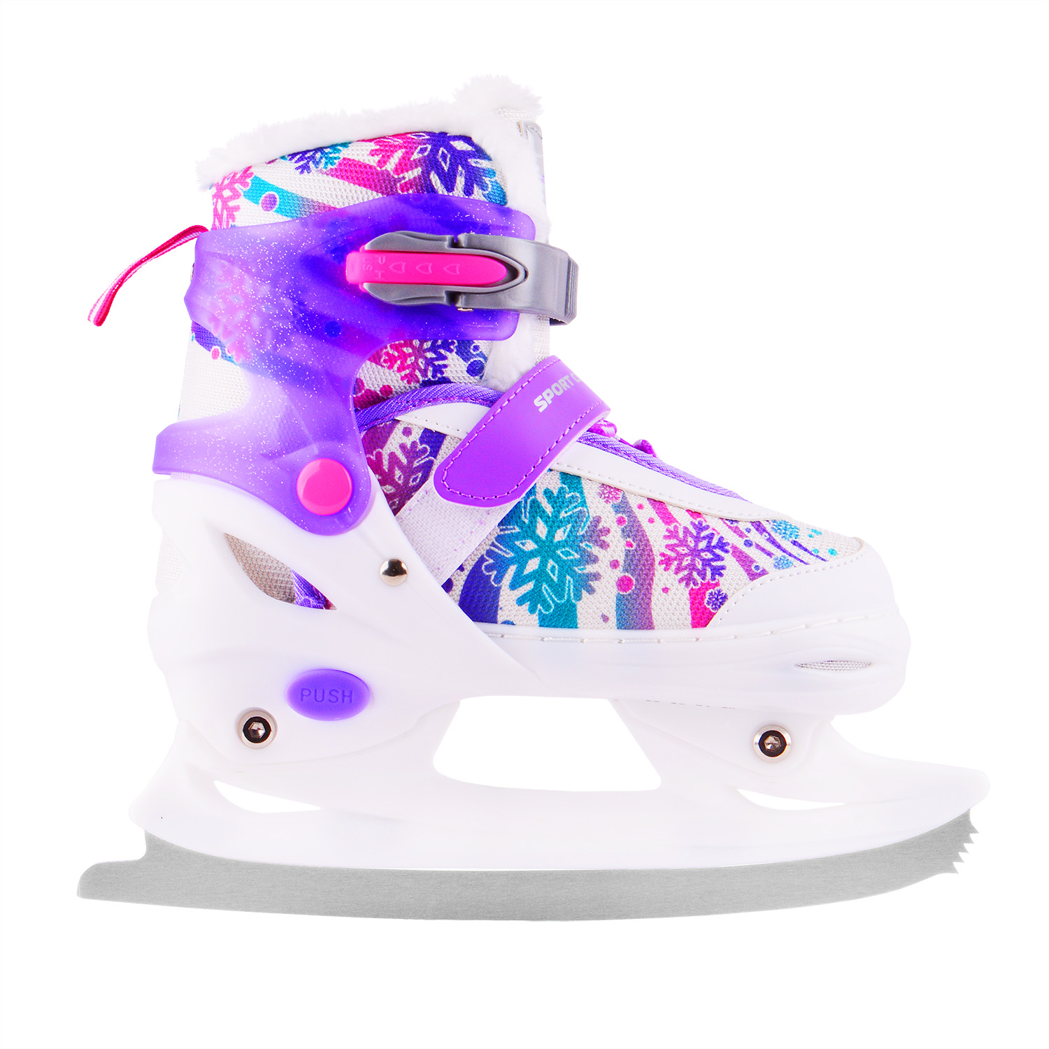 Раздвижные коньки (с мехом) Sport Collection CK-SK1105 violet