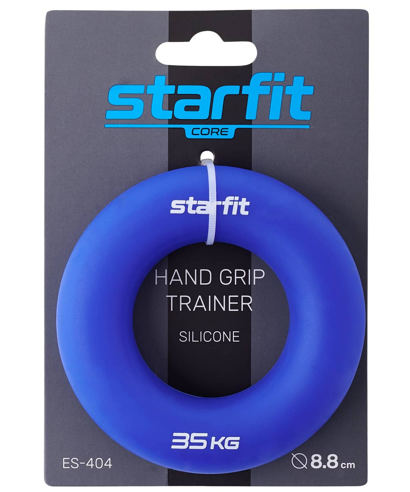 Эспандер кистевой Star Fit Кольцо, d8,8 см, 35 кг, силикогель ES-404 темно-синий
