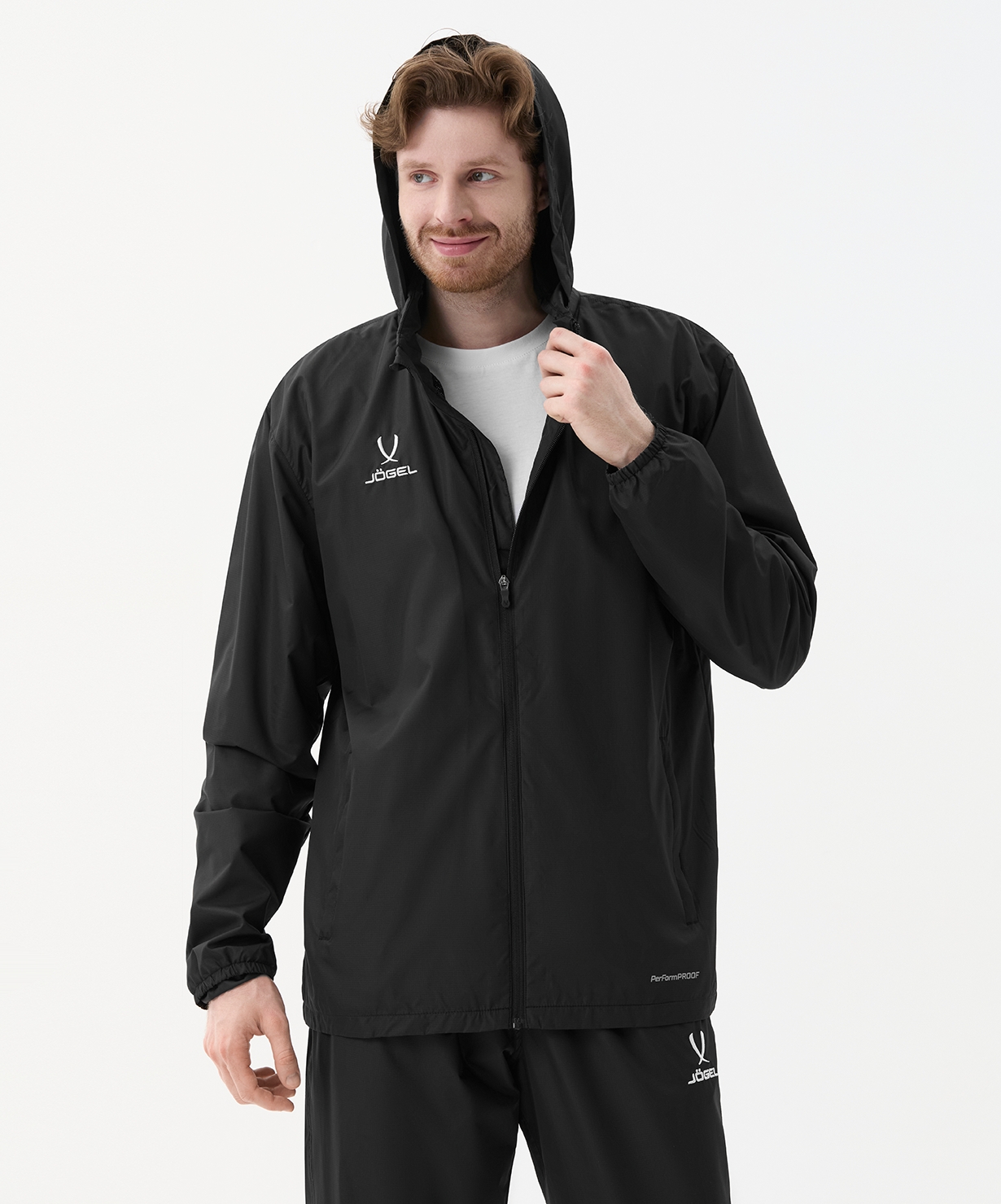 Куртка ветрозащитная Jogel DIVISION PerFormPROOF Shower Jacket, черный
