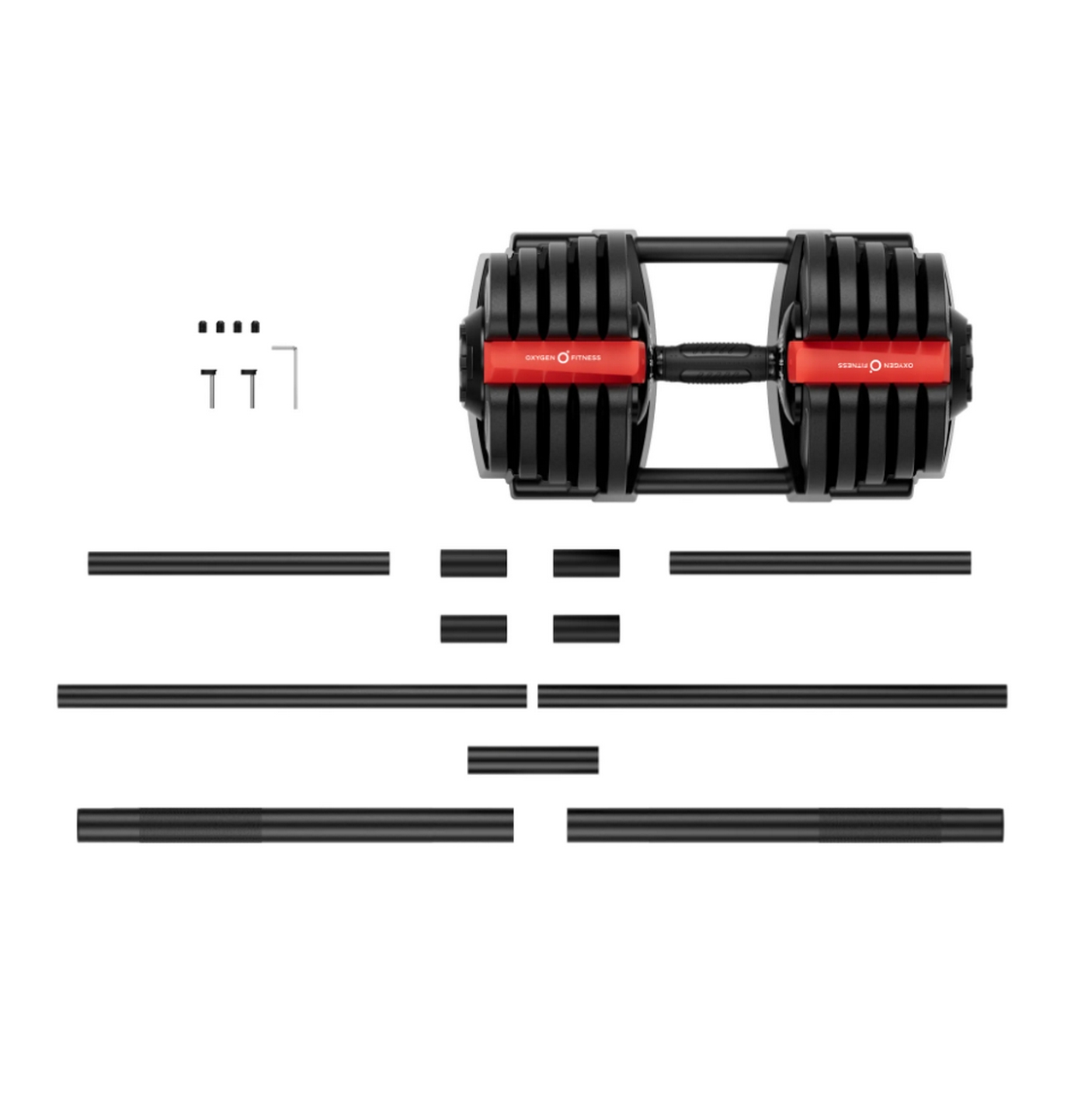 Штанга регулируемая многофункциональная 2 в 1, XCROSS 40кг Oxygen FitnessXCROSS_2IN1_40