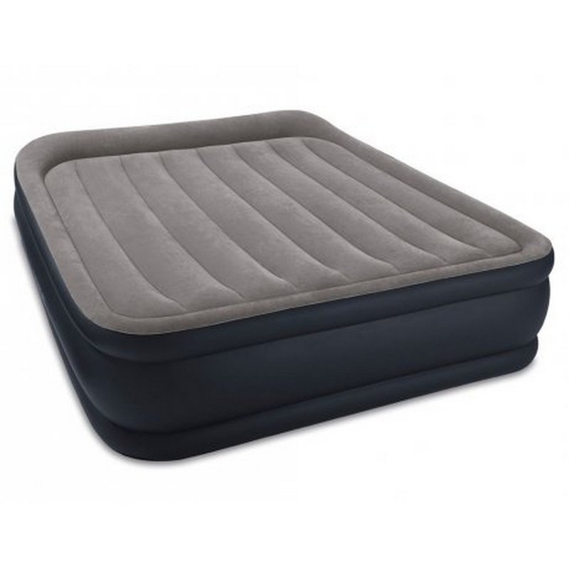 Надувная кровать Intex Deluxe Pillow Rest Raised Bed 152х203х42см, встроенный насос 64136