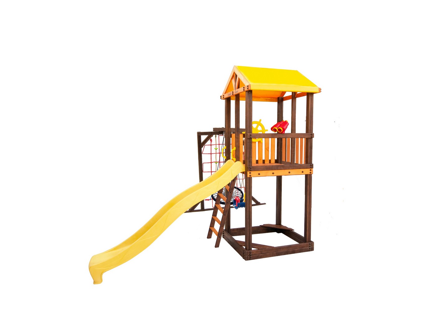 Игровой комплекс Perfetto Sport Pitigliano-9 + качели Паутина