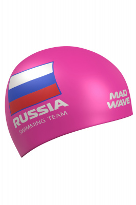Силиконовая шапочка Mad Wave Swimming team M0558 18 0 11W Розовый
