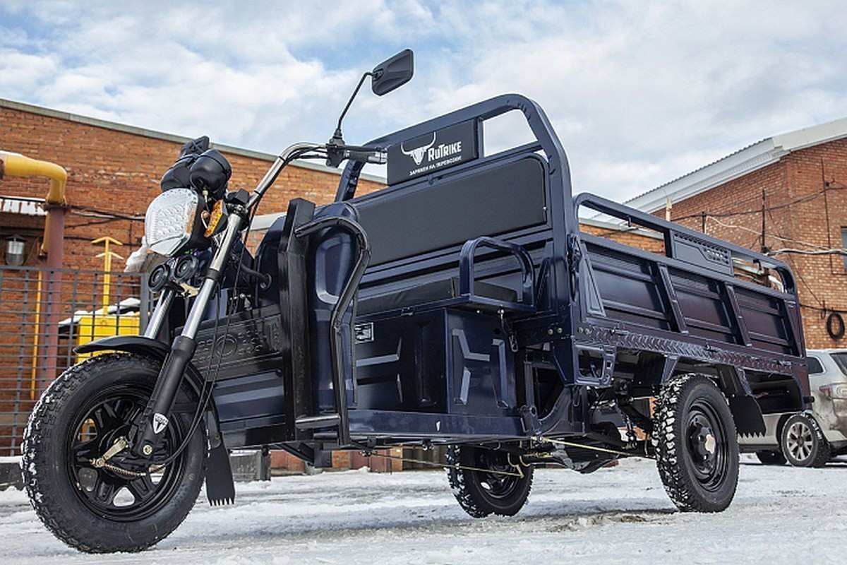 Грузовой электротрицикл RuTrike D4 1800 60V1500W 023293-2495 темно-серый