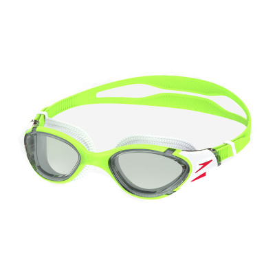 Очки для плавания Speedo Biofuse 2.0 8-00233217920 дымчатые линзы, зеленая оправа