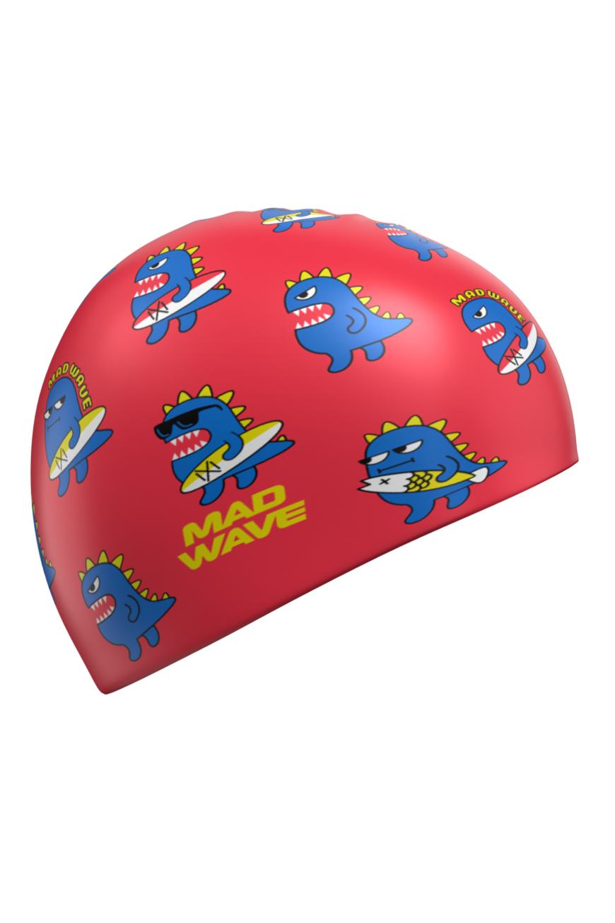 Юниорская силиконовая шапочка Mad Wave Dinos M0575 15 0 00W
