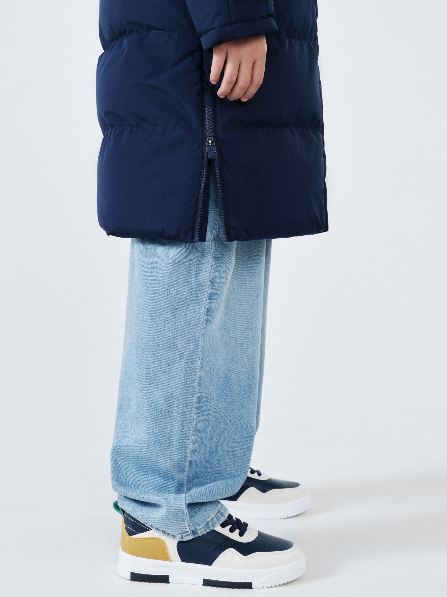 Детский пуховик FN Snowfall Long Kid KFN4201001-424 Dark Blue