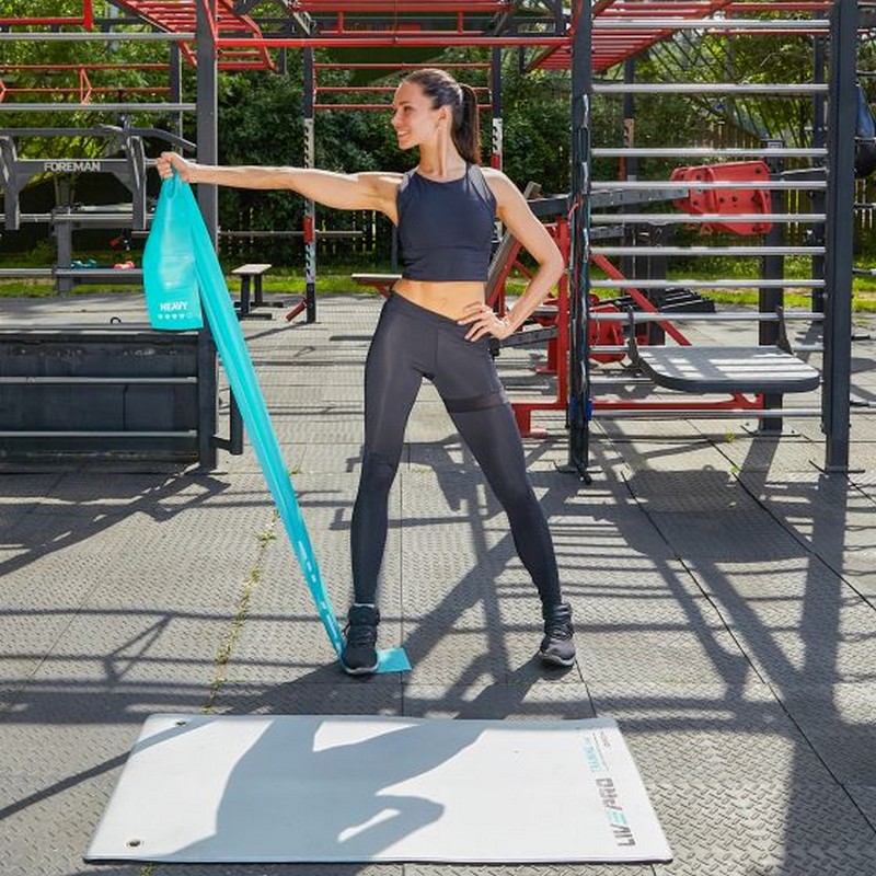 Ленточный амортизатор Live Pro Latex Resistance Band LP8415-S-GN низкое сопротивление, зеленый