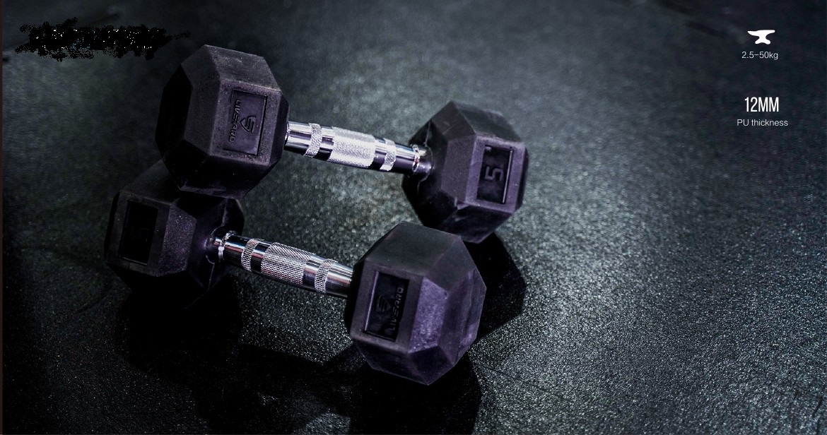 Гексагональные гантели 20кг Live Pro Hex Dumbbell LP8005-20, пара