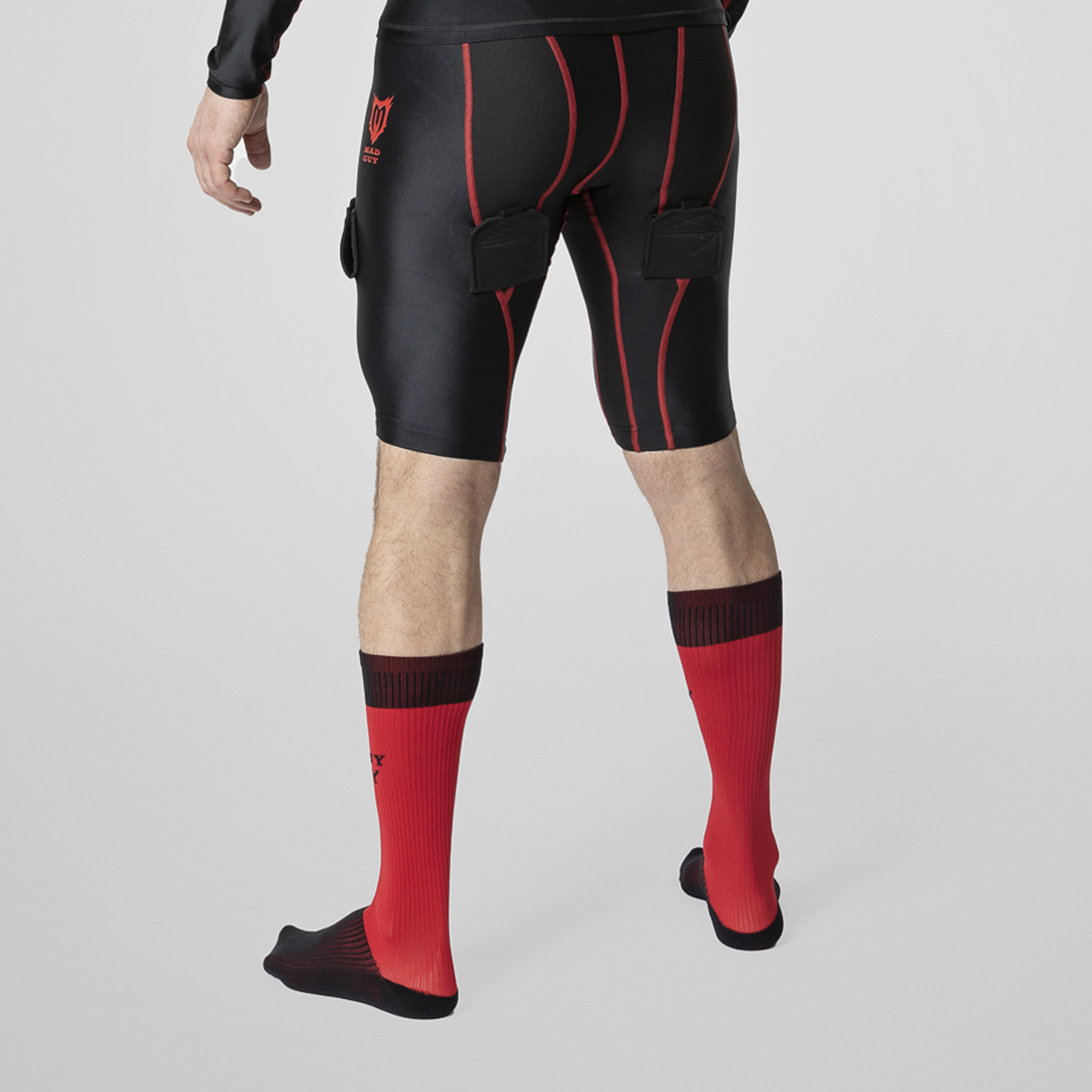Шорты с защитной пластиковой раковиной Mad Guy Pro Compression JR