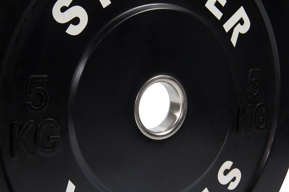 Каучуковый диск (rubber bumper plates) 5 кг Stecter