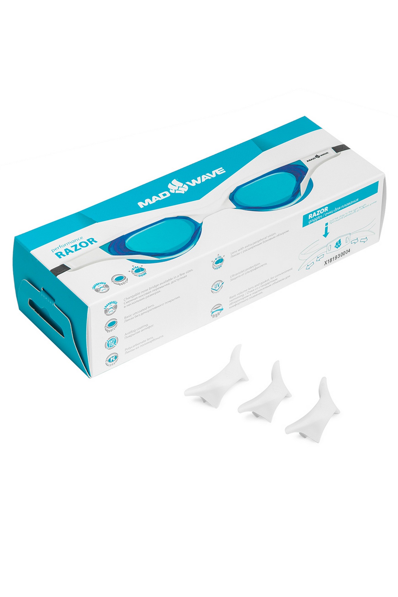 Очки для плавания Mad Wave Razor M0427 01 0 02W