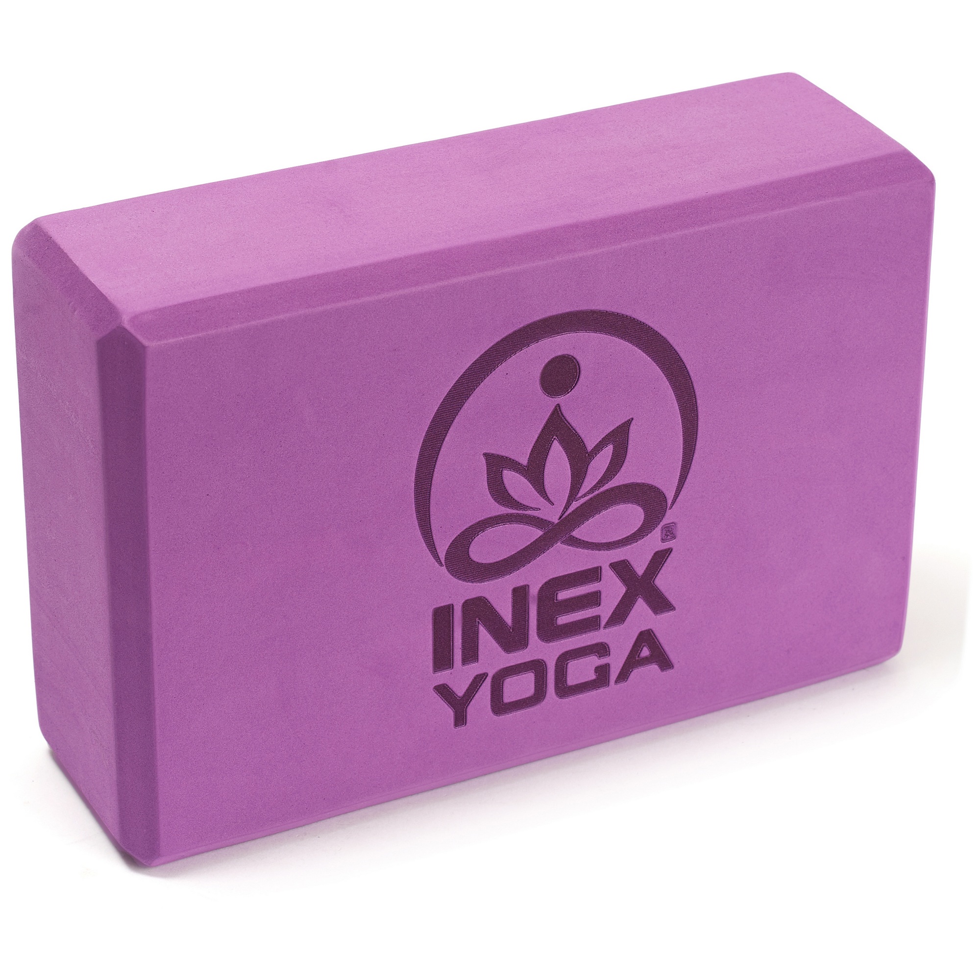 Блок для йоги 23x15x7см Inex EVA Yoga Block 3" YGBK3-PL сливовый