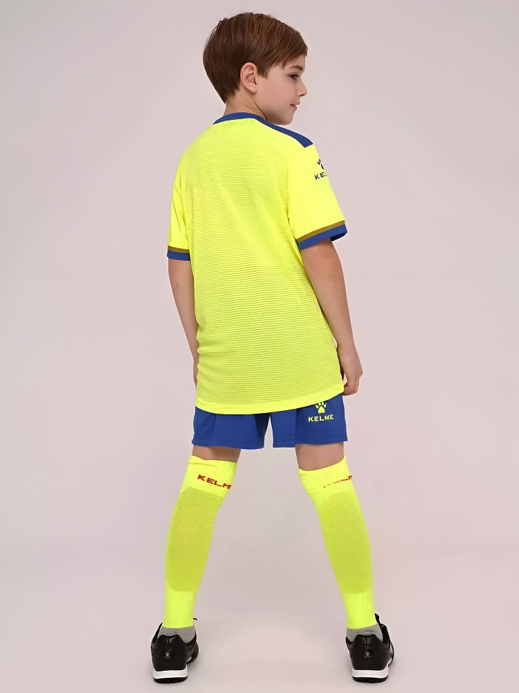 Детская футбольная форма Kelme S/S Football Set Kid 3873001-918 Citric\Blue
