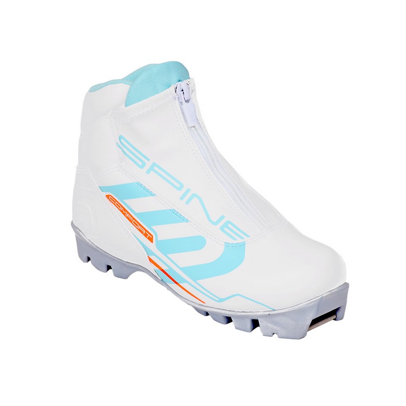 Лыжные ботинки NNN Spine Comfort 83/4 белый/бирюзовый