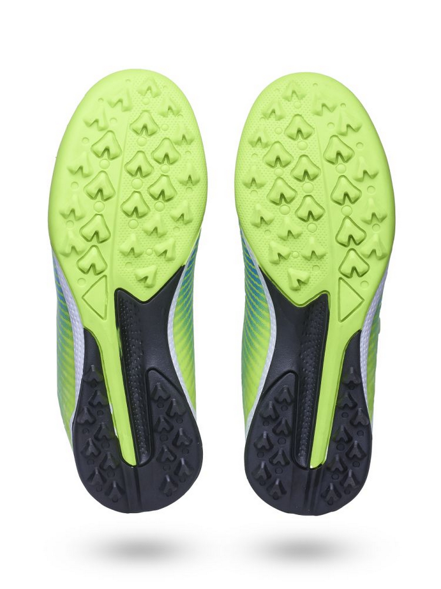 Бутсы футбольные Atemi TURF KIDS SBA-006 ярко-салатовый\синий