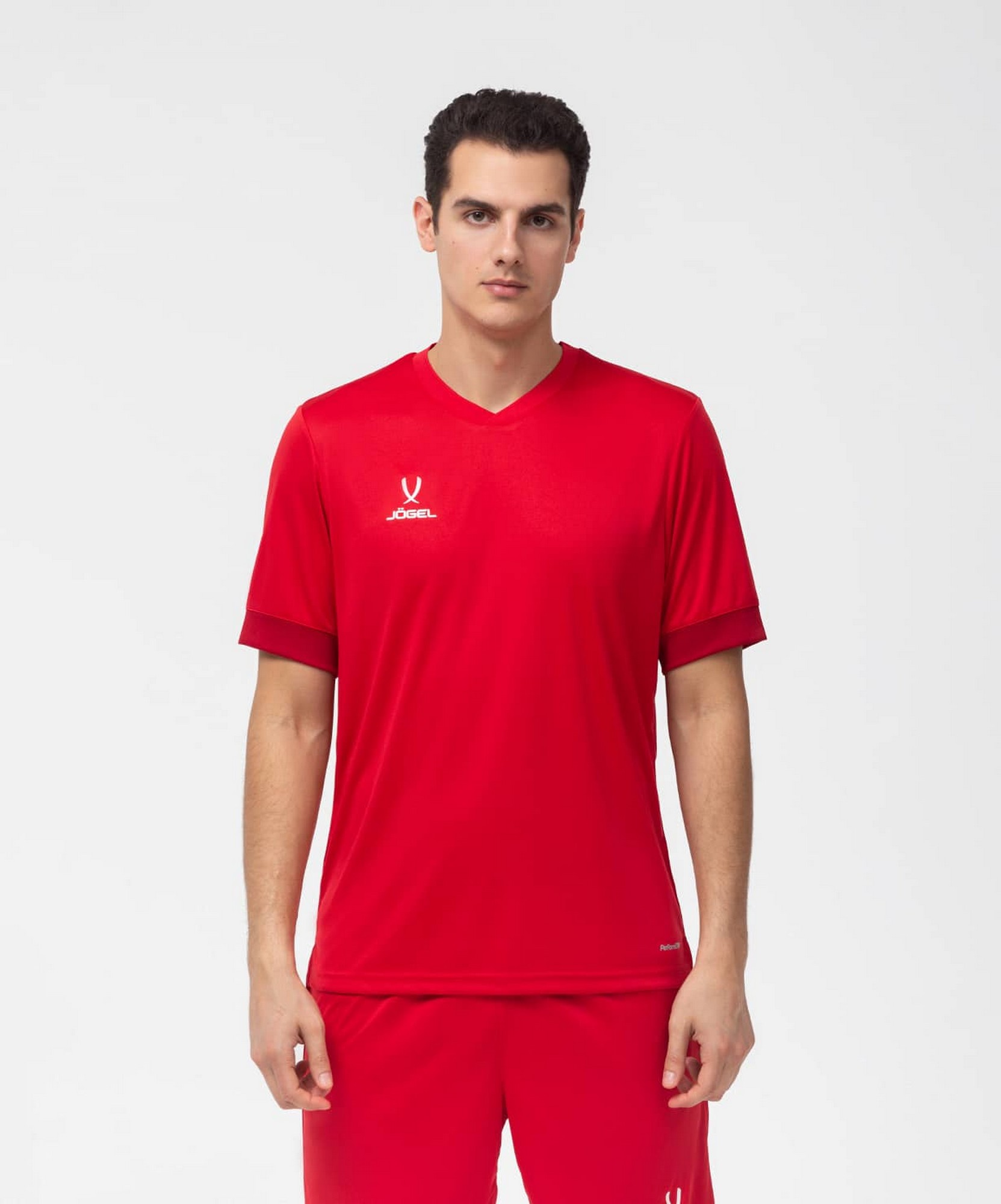 Футболка игровая Jogel Division PerFormDRY Union Jersey красный\ темно-красный\белый