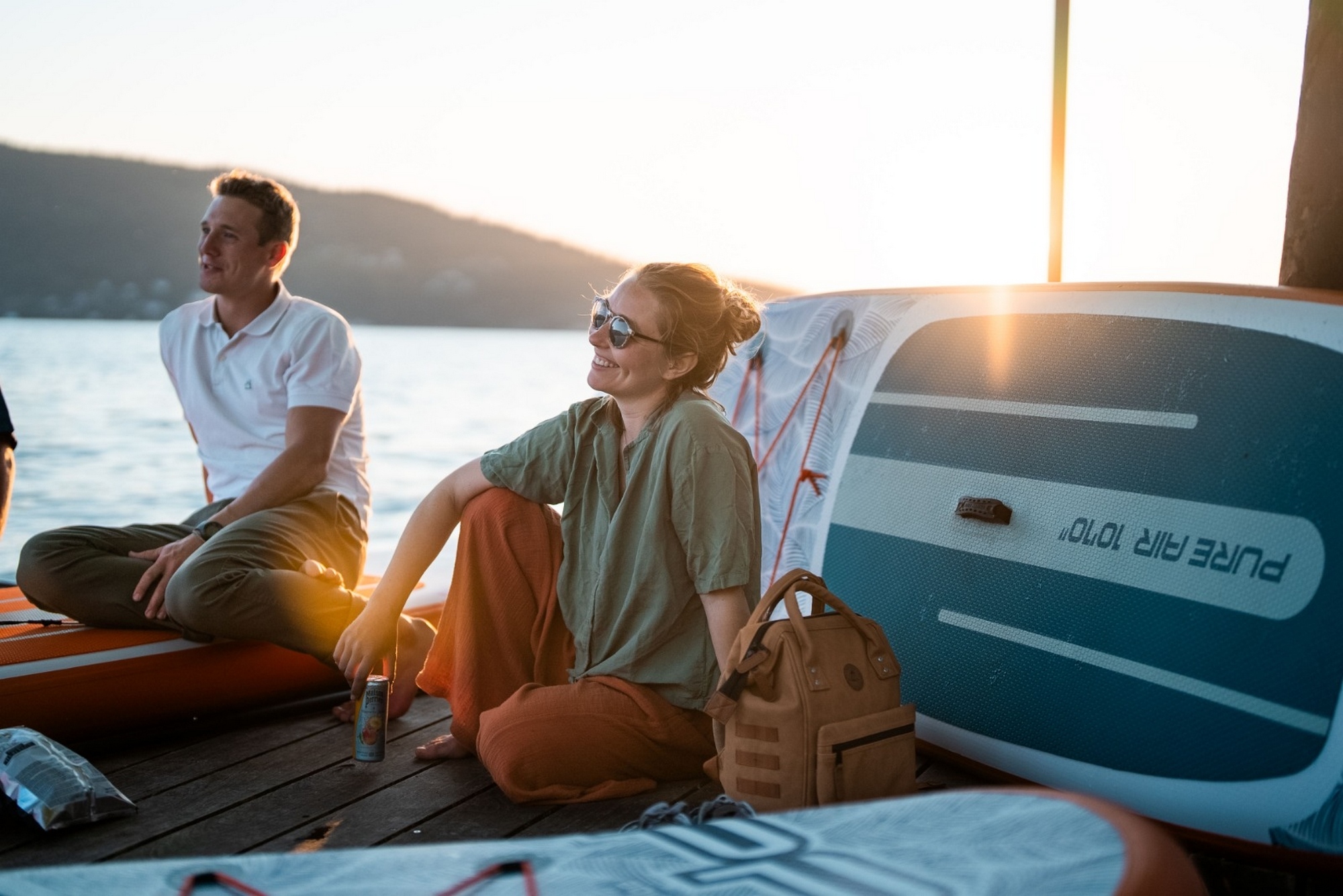 SUP-доска 310х79х12см, насос, алюм. весло, лиш, киль, сумка, до 110 кг Aqua Marina All-Round iSUP Tropic 10'2 PA-25T310