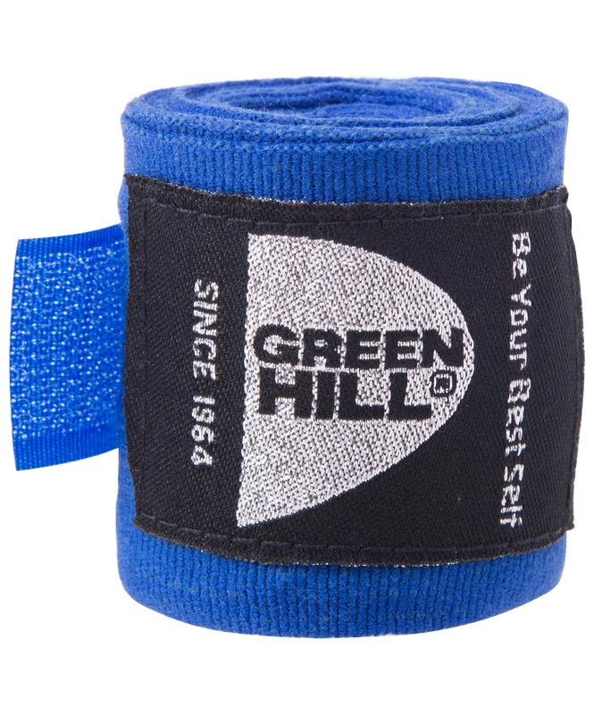 Бинт боксерский Green Hill BC-6235c, 3,5м, х/б, синий