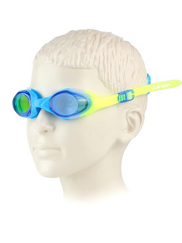 Очки плавательные детские Larsen S-KJ04 blue\yellow