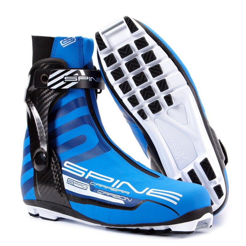Лыжные ботинки NNN Spine Carrera Carbon Pro 598-M черный/синий