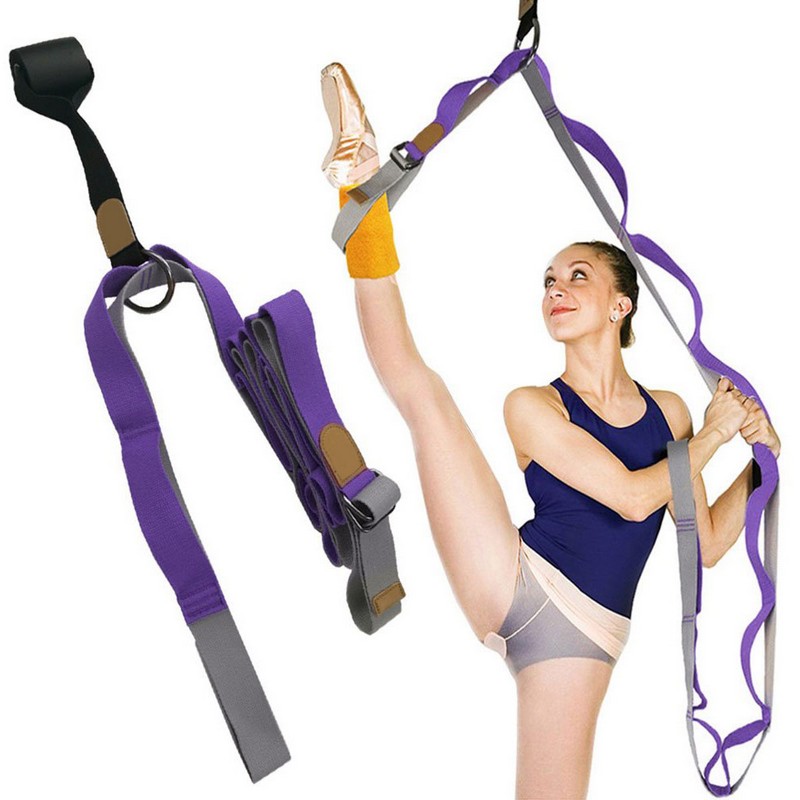 Эспандер Sportex для растяжки - йога лента Profi 3м B34483 фиолетовый