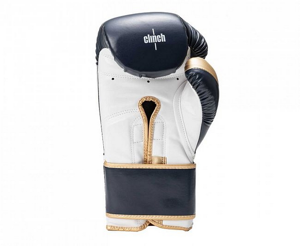 Перчатки боксерские Clinch Contender C184 темносине-бело-золотой