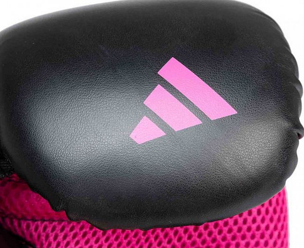 Перчатки боксерские Adidas Hybrid 80 adiH80 черно-розовый