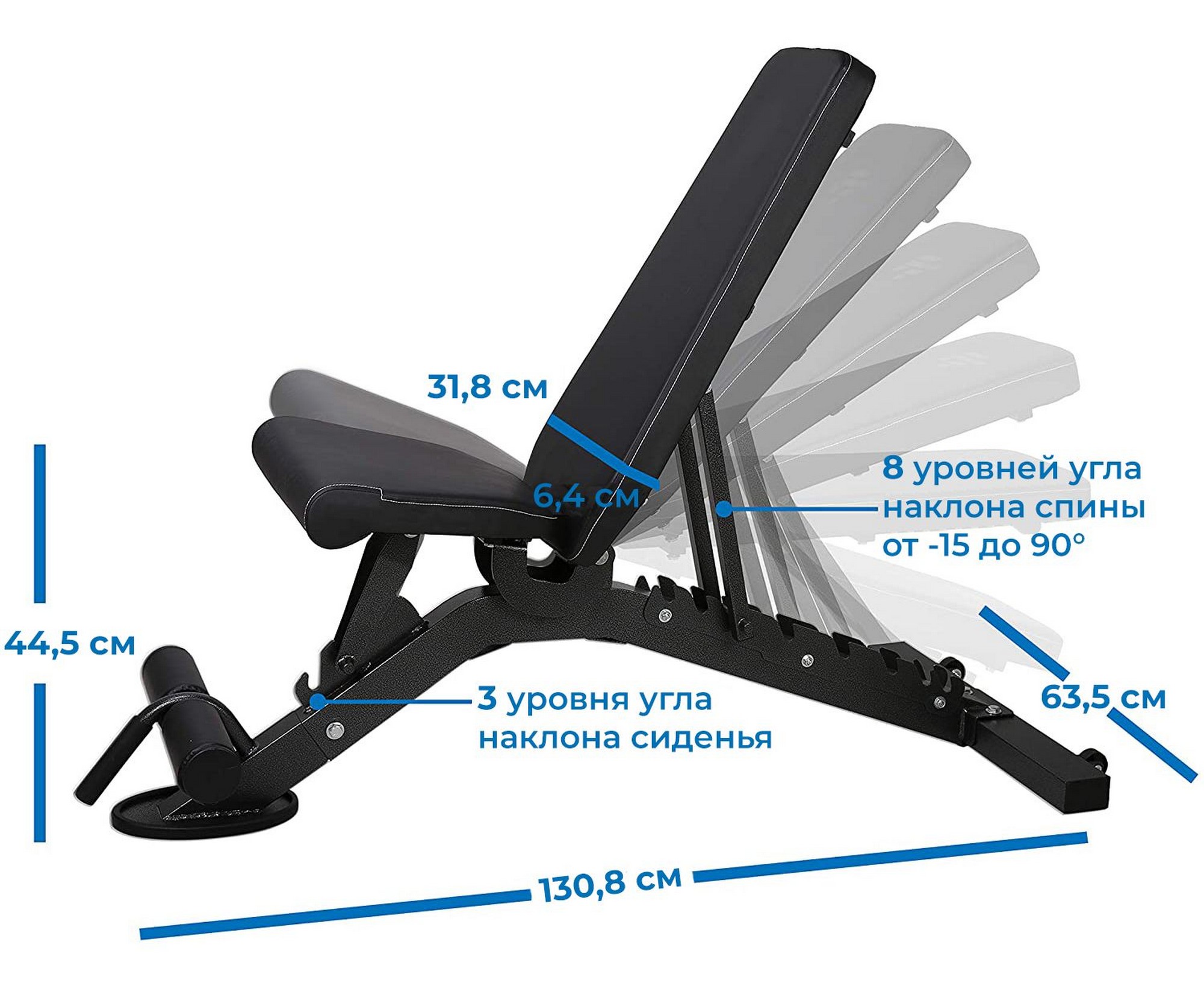 Cкамья силовая универсальная DFC D399 | Premium Fitness