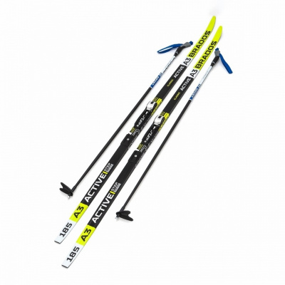 Лыжи Комплект NNN STC WAX Brados Active A3 Yellow
