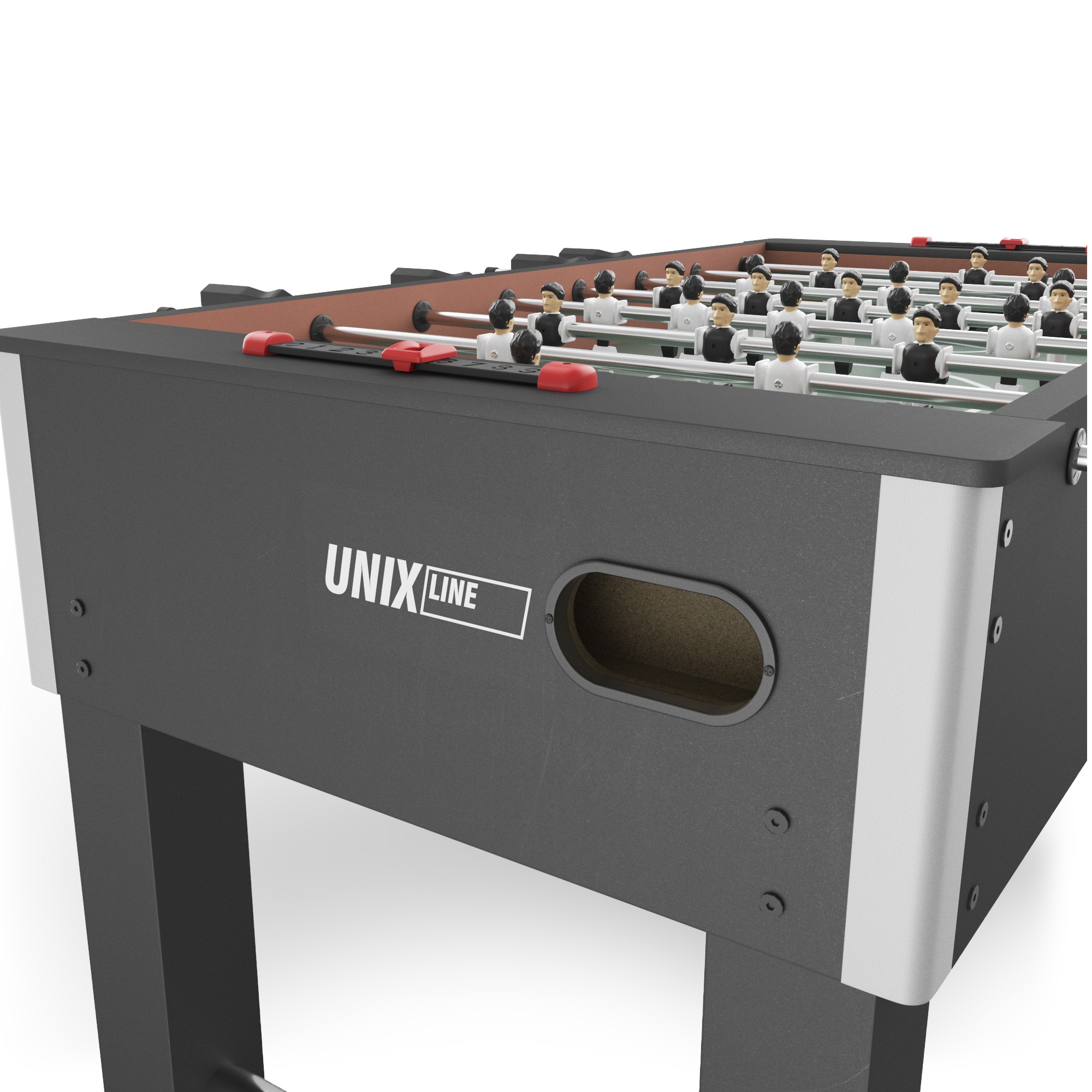 Настольный футбол 140х74 cм Unix Line GTSFU140X74BK Black